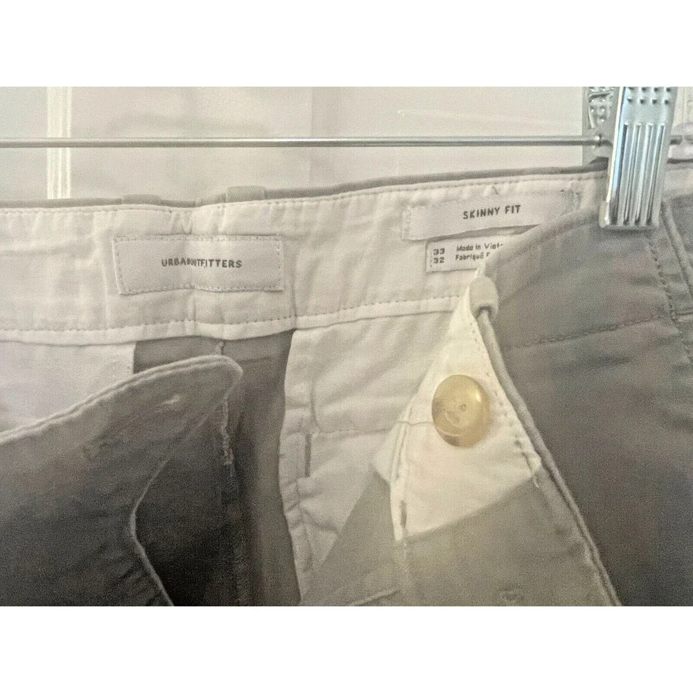 Urban Outfitters - Men's 33 X 28 - Gray Skinny Fit Chino Pants